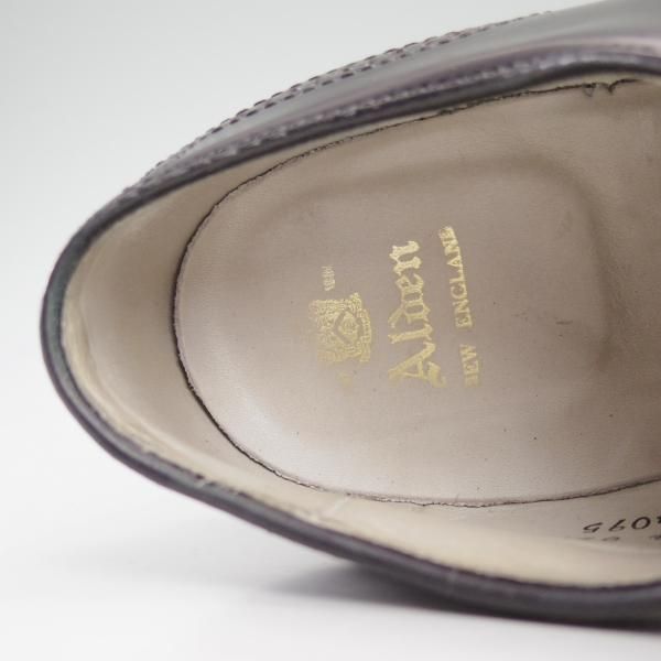 極上★オールデン 8D【★コードバン仕様/モディファイドラスト】54095/セミブローグ/黒/Alden★c694