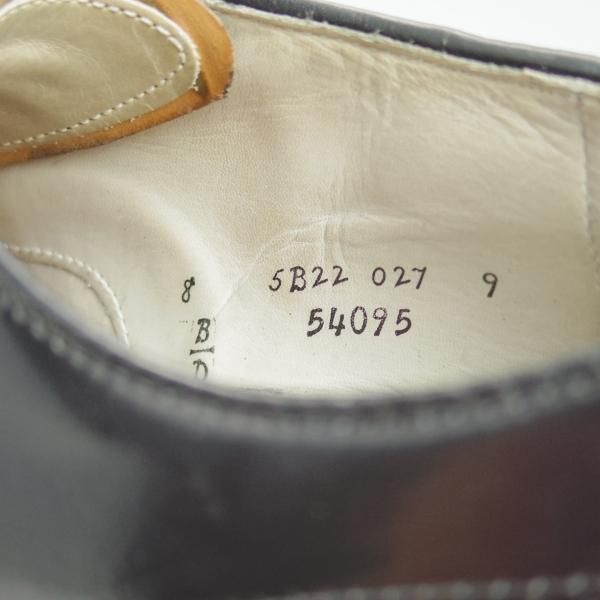 極上★オールデン 8D【★コードバン仕様/モディファイドラスト】54095/セミブローグ/黒/Alden★c694