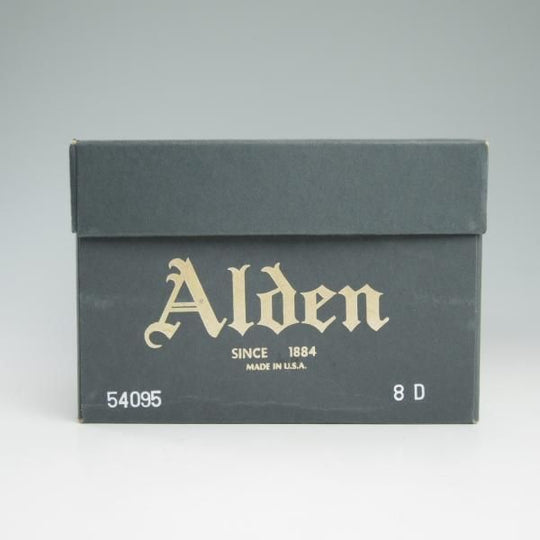 極上★オールデン 8D【★コードバン仕様/モディファイドラスト】54095/セミブローグ/黒/Alden★c694