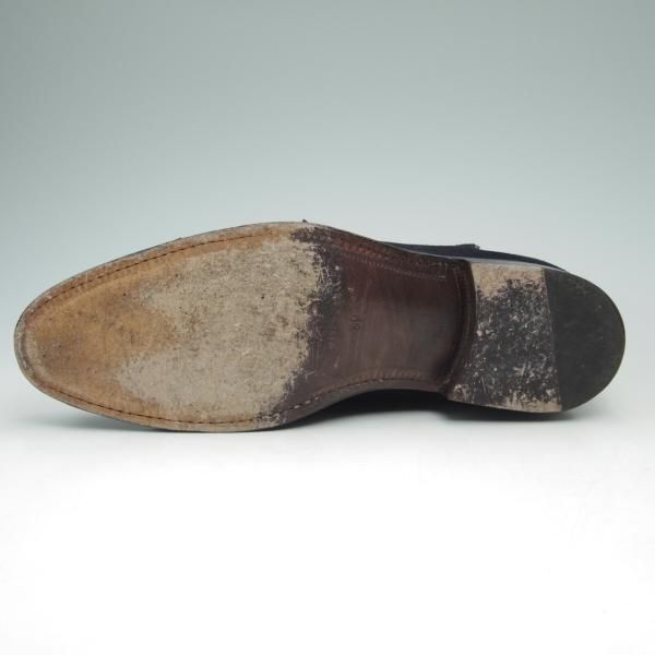 美品★(伊)クラウディオ・マリーニ 39【★(広尾)Al Bazar Tokyo別注/ブラックラピド製法】ダブルモンク/スエード/CLAUDIO MARINI★c695