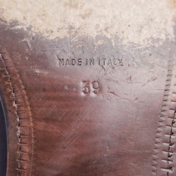 美品★(伊)クラウディオ・マリーニ 39【★(広尾)Al Bazar Tokyo別注/ブラックラピド製法】ダブルモンク/スエード/CLAUDIO MARINI★c695