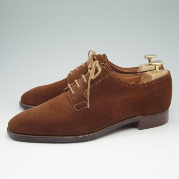 美品★ジョンロブ 6.5E【貴重★PARISロゴ時代/236ラスト/PIERSON】プレーントゥ/スエード/JOHN LOBB★c697