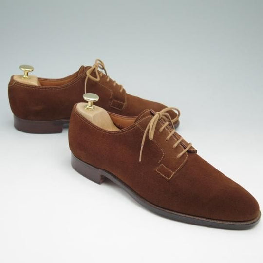 美品★ジョンロブ 6.5E【貴重★PARISロゴ時代/236ラスト/PIERSON】プレーントゥ/スエード/JOHN LOBB★c697