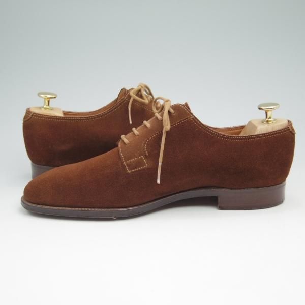 美品★ジョンロブ 6.5E【貴重★PARISロゴ時代/236ラスト/PIERSON】プレーントゥ/スエード/JOHN LOBB★c697