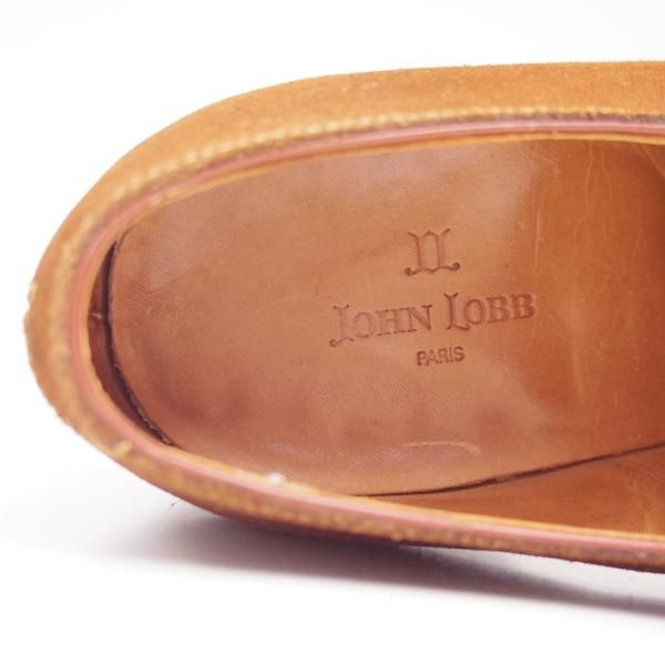 美品★ジョンロブ 6.5E【貴重★PARISロゴ時代/236ラスト/PIERSON】プレーントゥ/スエード/JOHN LOBB★c697