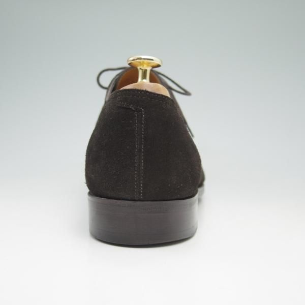 美品★ジョンロブ製 9【希少★エルメス別注/HERMES】HARRY/H413ラスト/ストレートチップ/スエード/濃茶/JOHN LOBB★c698