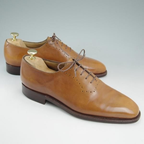 極上★(伊)エンツォボナフェ SIZE 41【★ホールカット】カーフ/茶/ボナフェ/Enzo Bonafe★c702