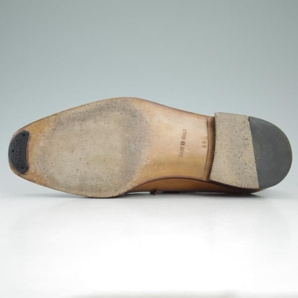 美品★(伊)ボノーラ SIZE 39.5【貴重★旧ボノーラ】Uチップ/茶/BONORA★c703