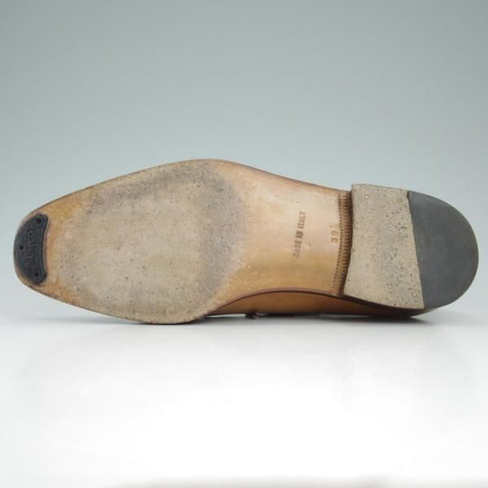 美品★(伊)ボノーラ SIZE 39.5【貴重★旧ボノーラ】Uチップ/茶/BONORA★c703