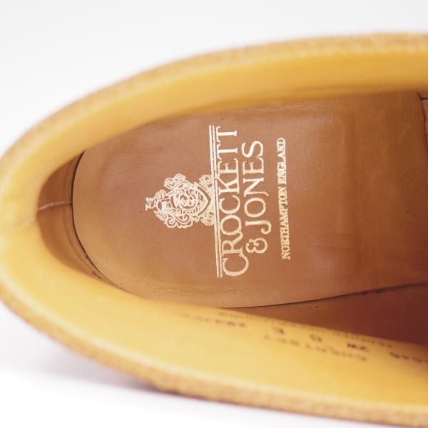 美品★クロケット&ジョーンズ 8E【名作★チャートシー/CHERTSEY】スエード/224ラスト/チャッカブーツ/茶/Crockett&Jones★c705