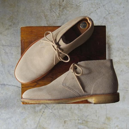 美品★チャーチ 75F/UK7.5【★SAHARA/81ラスト】チャッカブーツ/スエード/サハラ/4都市ロゴ/Church's★c706