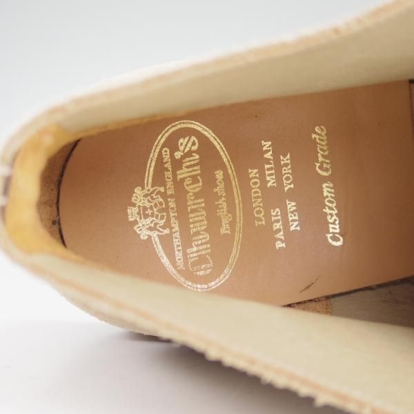 美品★チャーチ 75F/UK7.5【★SAHARA/81ラスト】チャッカブーツ/スエード/サハラ/4都市ロゴ/Church's★c706