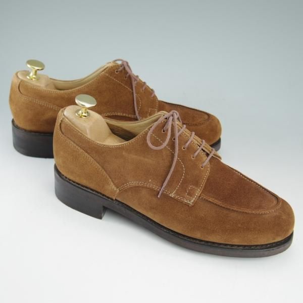 美品★パラブーツ SIZE 5.5【貴重★ドレス仕様シャンボード/CHAMBORD】スエード/アクティブソール/Uチップ/Paraboot★c707