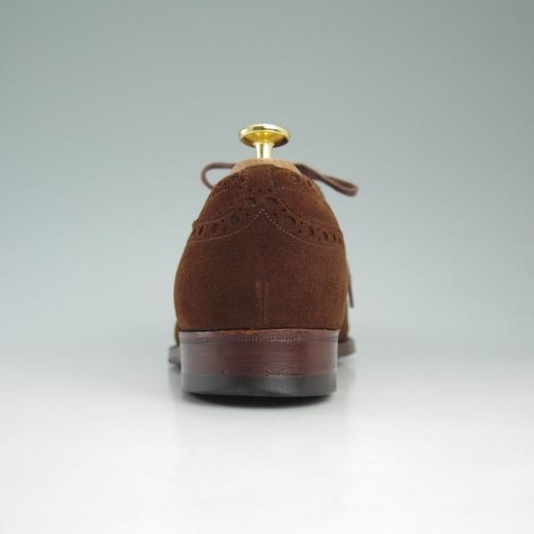 美品★チャーチ 80F/UK8【★アンテロープ革/REAL CAPE BUCK/旧チャーチ】BUCK 5/73ラスト/3都市ロゴ/スエード/フルブローグ/Church's★c714