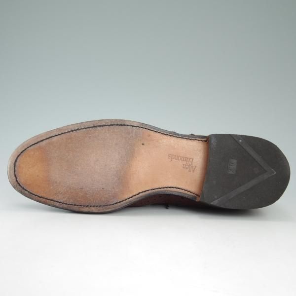 美品★(米)アレンエドモンズ 8C【★フルブローグ/Fairhaven】カーフ/茶/メンズ/ALLEN EDMONDS★c718