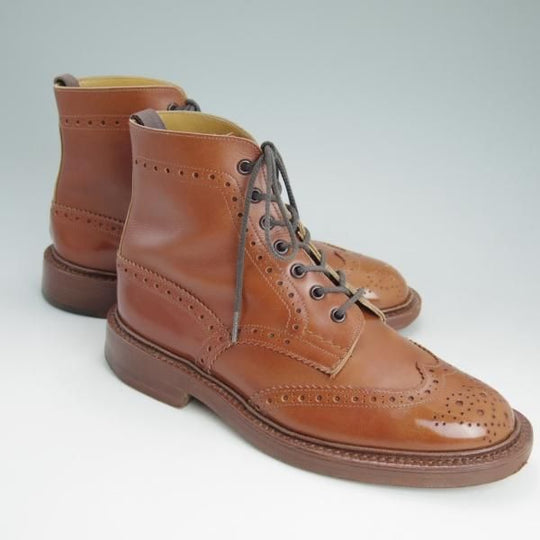 極上★トリッカーズ SIZE 7.5【★マロンアンティーク/MALTON/モールトン】M2508/茶/カントリーブーツ/カーフ/Tricker's★c719