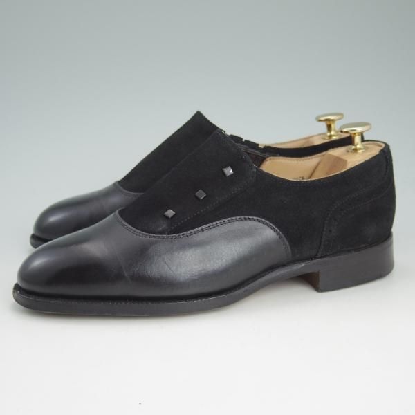 Tricker's 革靴 26cm メンズ 美品 美品☆トリッカーズ SIZE 6【希少☆サイドエラスティック/コンビ仕様