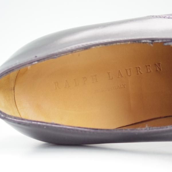 未使用★(伊製)ラルフローレン US7.5E【★ストレートチップ】カーフ/men's/メンズ/Ralph Lauren★c722