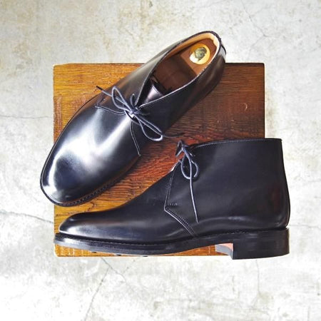 新品★クロケット&ジョーンズ 7E【ダイナイトソール仕様★チャートシー/CHERTSEY】224ラスト/チャッカブーツ/黒/Crockett&Jones★c723