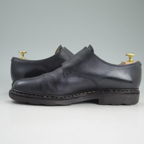 ★パラブーツ SIZE 8.5【★紺色/ウィリアム/WILLIAM】ネイビー/NUIT/ダブルモンク/リスレザー/カーフ/Paraboot★c727