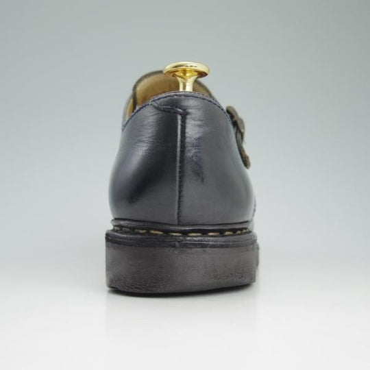 ★パラブーツ SIZE 8.5【★紺色/ウィリアム/WILLIAM】ネイビー/NUIT/ダブルモンク/リスレザー/カーフ/Paraboot★c727
