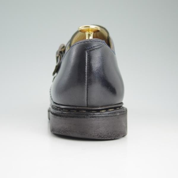★パラブーツ SIZE 8.5【★紺色/ウィリアム/WILLIAM】ネイビー/NUIT/ダブルモンク/リスレザー/カーフ/Paraboot★c727