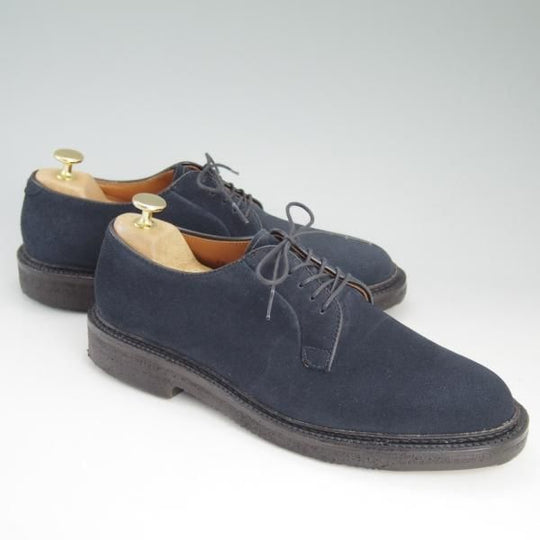 極美品★オールデン 7.5D【★プランテーションソール仕様/バリーラスト】スエード/95434/紺/ネイビー/Alden★c732