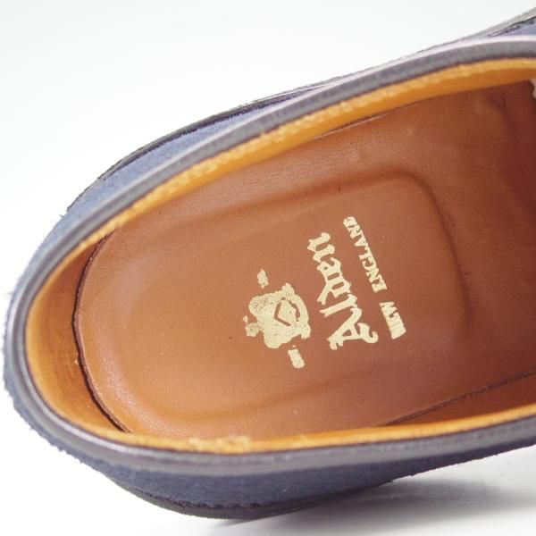 極美品★オールデン 7.5D【★プランテーションソール仕様/バリーラスト】スエード/95434/紺/ネイビー/Alden★c732