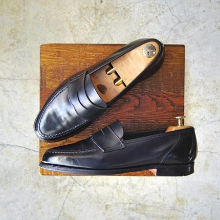 極上★クロケット&ジョーンズ 7E【★ユナイテッドアローズ別注/HARVARD】314ラスト/コインローファー/United Arrows/Crockett&Jones★c735