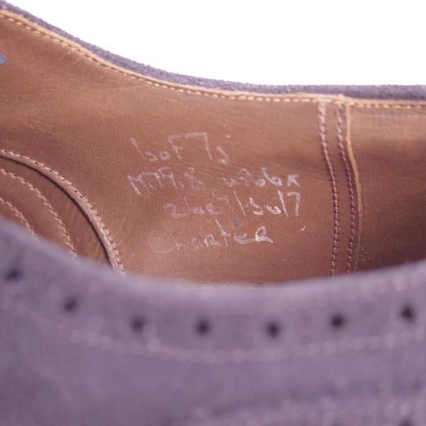 未使用★チャーチ 60F/UK6【貴重★2都市ロゴ時代/デッドストック品/73ラスト】スエード/charter/WHILP FLEX/旧チャーチ/Church's★c738