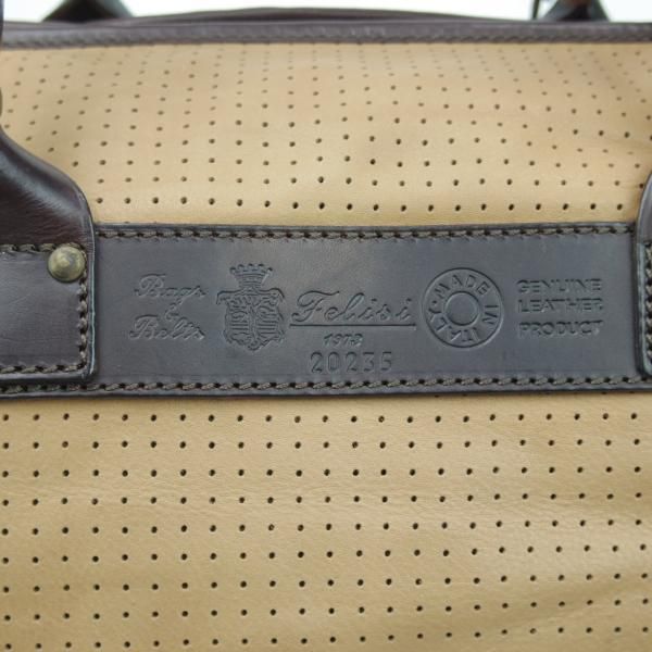 極美品★フェリージ/Felisi【高額★ボストンバッグ】20235/レザー/メンズ ビジネス バッグ★N5179
