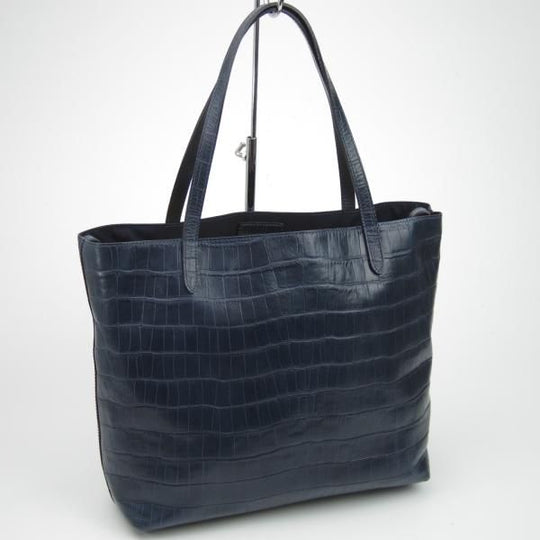 美品★フェリージ/Felisi【★トートバッグ/15-50】レザー/クロコ型押し/トート/バッグ/ユニセックス/メンズ&レディース/ビジネス★N5181