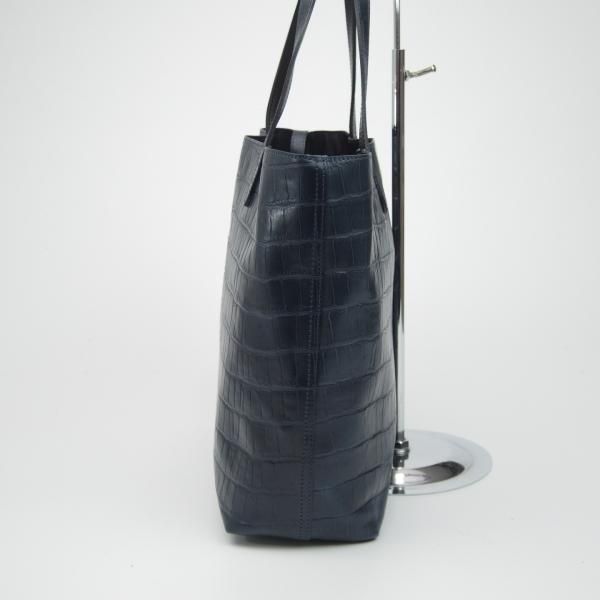美品★フェリージ/Felisi【★トートバッグ/15-50】レザー/クロコ型押し/トート/バッグ/ユニセックス/メンズ&レディース/ビジネス★N5181