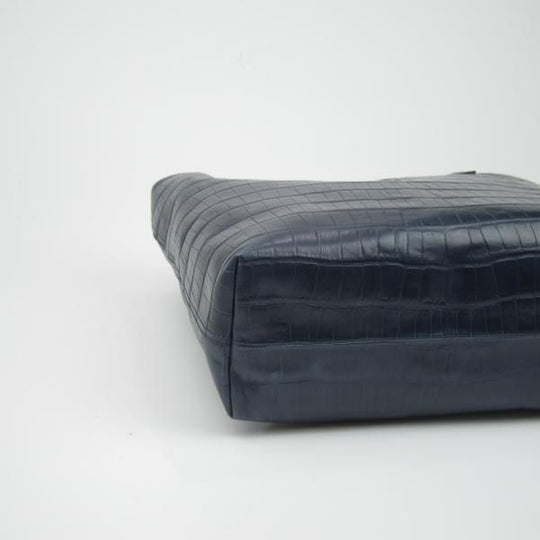 美品★フェリージ/Felisi【★トートバッグ/15-50】レザー/クロコ型押し/トート/バッグ/ユニセックス/メンズ&レディース/ビジネス★N5181