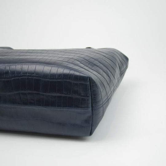 美品★フェリージ/Felisi【★トートバッグ/15-50】レザー/クロコ型押し/トート/バッグ/ユニセックス/メンズ&レディース/ビジネス★N5181