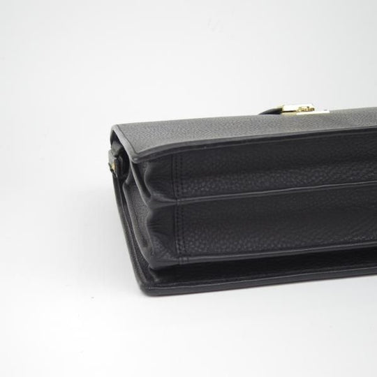 極上★銀座タニザワ/GINZA TANIZAWA【定価9.7万円★ダレスバッグ/黒】メンズ ビジネス バッグ/レザー ブリーフケース★N5186
