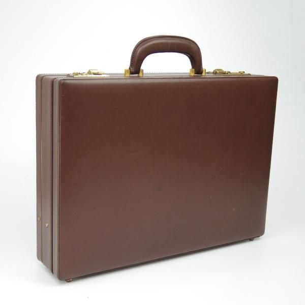 極上★ダンヒル/dunhill【★アタッシュケース】レザー/茶/メンズ ビジネス バッグ★N5187