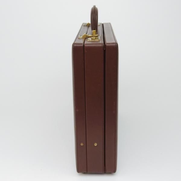 【074】高品質ティンシャ／アスタマンガルＬサイズ・専用ケース付⌘送料無料 極上☆ダンヒル/dunhill【☆アタッシュケース】レザー/茶/メンズ