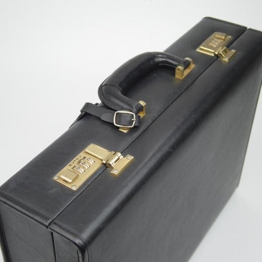 極上★コーチ/COACH【★アタッシュケース/黒】レザー/メンズ ビジネス バッグ★N5190