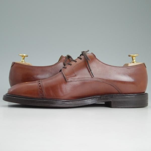 美品★ジョンロブ 7E【★8695ラスト/RUSSEL 2】ラッセル/パンチドキャップトゥ/カーフ/JOHN LOBB★c740