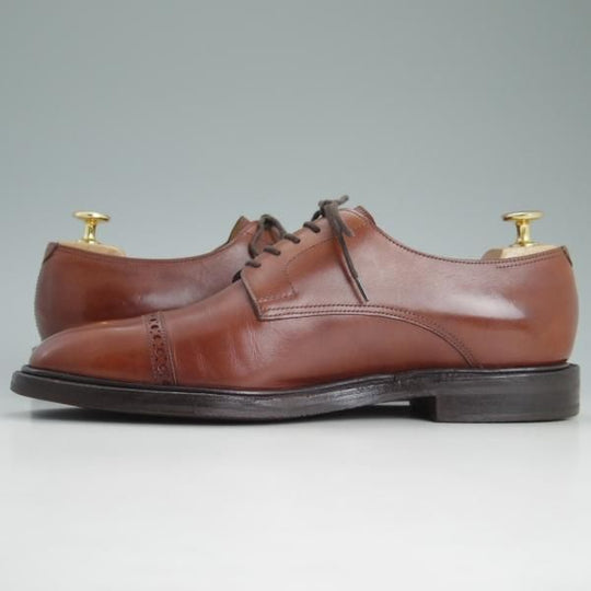 美品★ジョンロブ 7E【★8695ラスト/RUSSEL 2】ラッセル/パンチドキャップトゥ/カーフ/JOHN LOBB★c740
