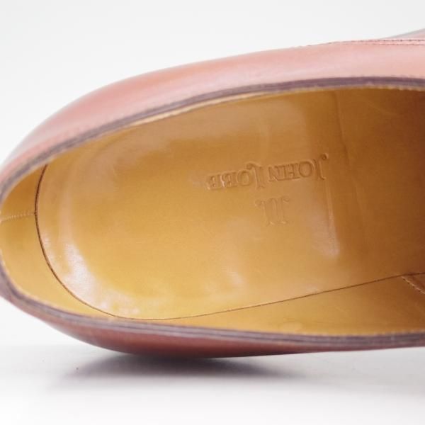 美品★ジョンロブ 7E【★8695ラスト/RUSSEL 2】ラッセル/パンチドキャップトゥ/カーフ/JOHN LOBB★c740