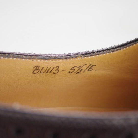 美品★(伊)ボノーラ SIZE 5.5【貴重★旧ボノーラ/セミブローグ】カーフ/黒/BONORA★c741