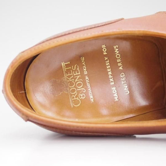 極上★クロケット&ジョーンズ 5.5E【★ユナイテッドアローズ別注】Uチップ/靴/UNITED ARROWS/Crockett&Jones★c742