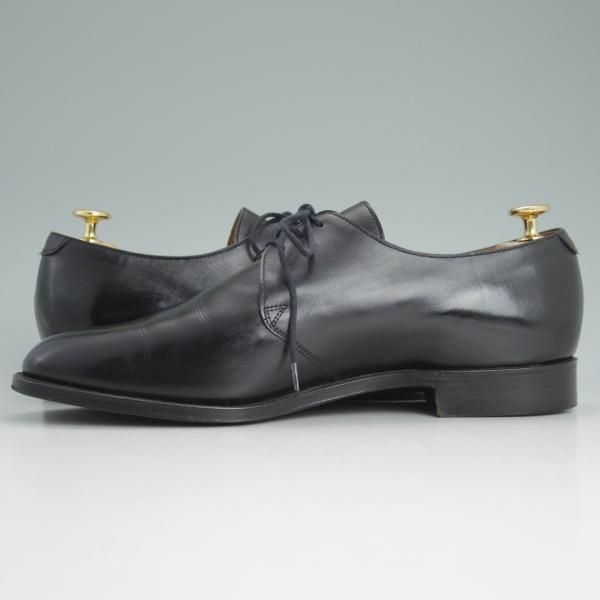 美品★クロケット&ジョーンズ 9E【★DARTMOUTH/318ラスト/ダートマウス】黒/プレーントゥ/Vフロント/ダービー/カーフ/Crockett&Jones★c744