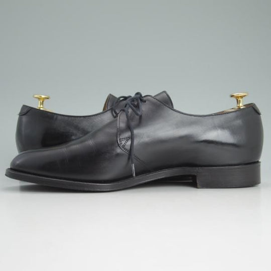 美品★クロケット&ジョーンズ 9E【★DARTMOUTH/318ラスト/ダートマウス】黒/プレーントゥ/Vフロント/ダービー/カーフ/Crockett&Jones★c744
