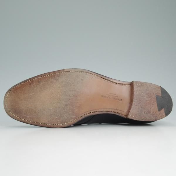 美品★クロケット&ジョーンズ 9E【★DARTMOUTH/318ラスト/ダートマウス】黒/プレーントゥ/Vフロント/ダービー/カーフ/Crockett&Jones★c744