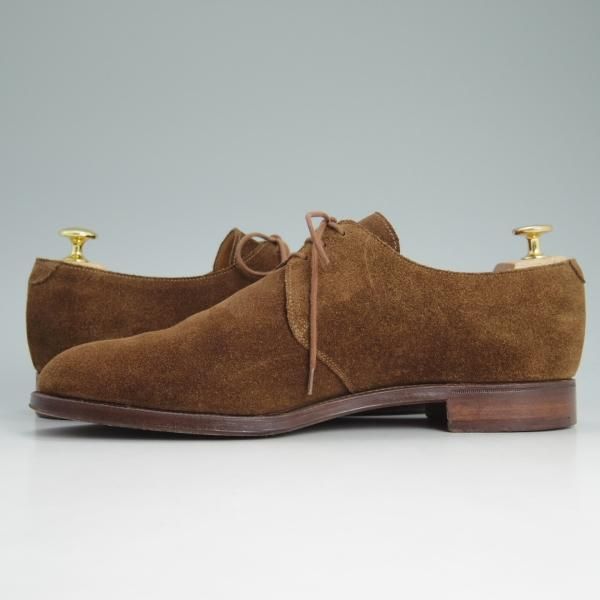 美品★クロケット&ジョーンズ 9E【★DARTMOUTH/318ラスト/ダートマウス】スエード/プレーントゥ/Vフロント/ダービー/Crockett&Jones★c745