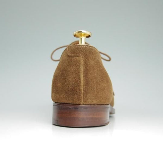美品★クロケット&ジョーンズ 9E【★DARTMOUTH/318ラスト/ダートマウス】スエード/プレーントゥ/Vフロント/ダービー/Crockett&Jones★c745