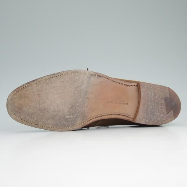 美品★クロケット&ジョーンズ 9E【★DARTMOUTH/318ラスト/ダートマウス】スエード/プレーントゥ/Vフロント/ダービー/Crockett&Jones★c745